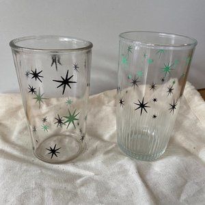 Two Darling Atomic Starburst Cocktail Glasses